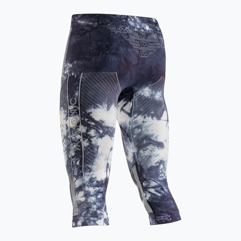 Pantaloni termoactivi X-Bionic Energy Accumulator Wild 3/4 tiedye x black/fluo pink 8