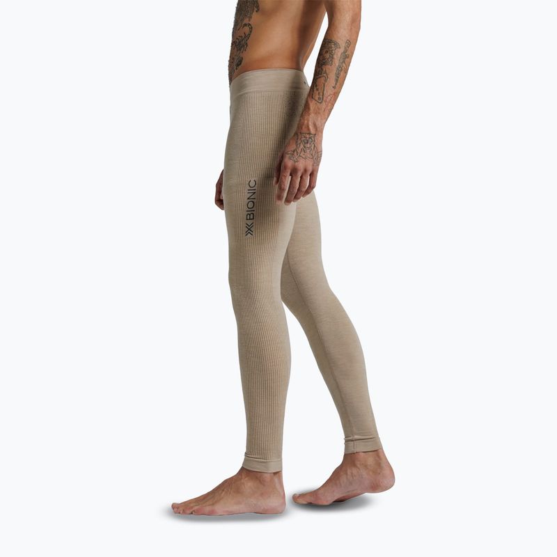 Pantaloni termoactivi pentru bărbați X-Bionic Mightywool sand 6