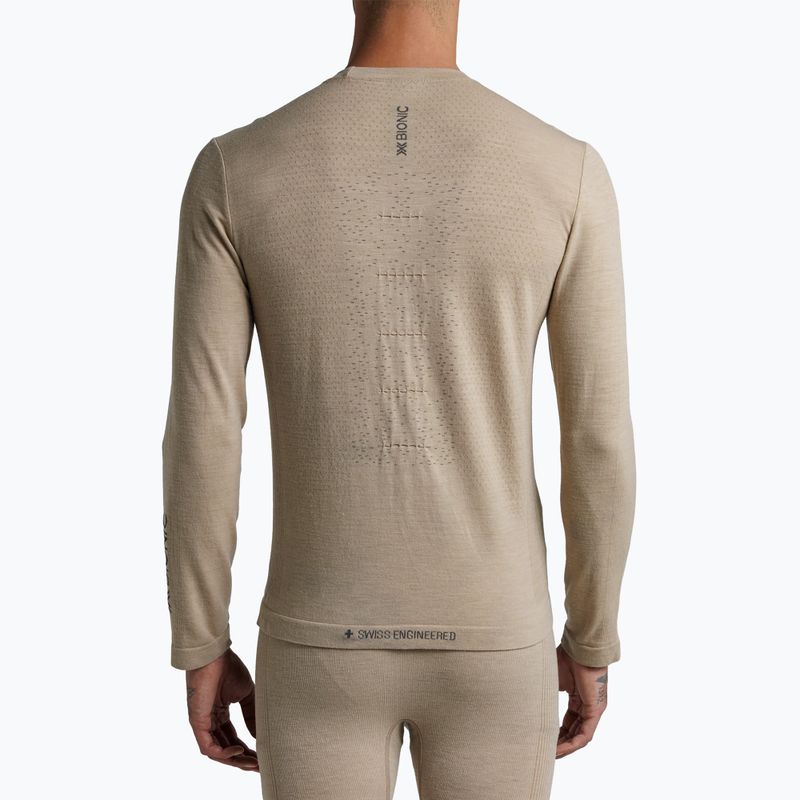 Longsleeve termoactiv pentru bărbați X-Bionic Mightywool sand 3