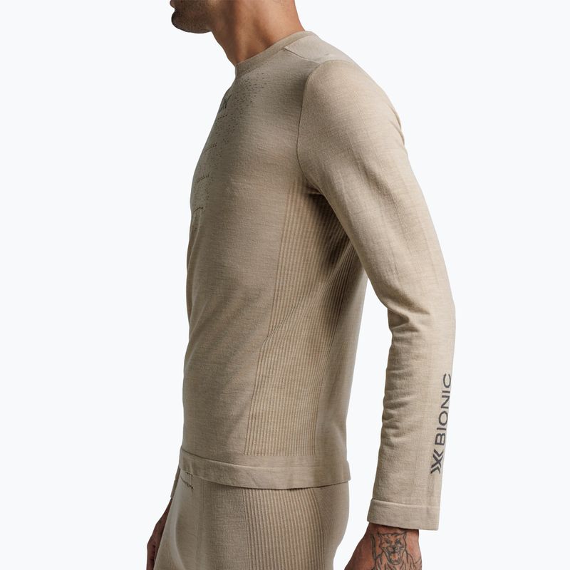 Longsleeve termoactiv pentru bărbați X-Bionic Mightywool sand 5