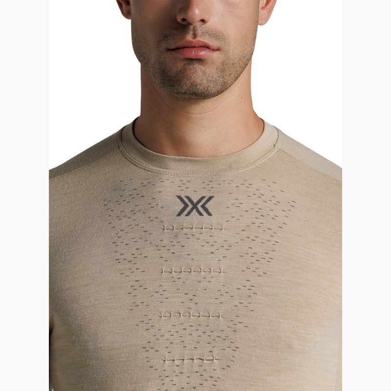 Longsleeve termoactiv pentru bărbați X-Bionic Mightywool sand 6