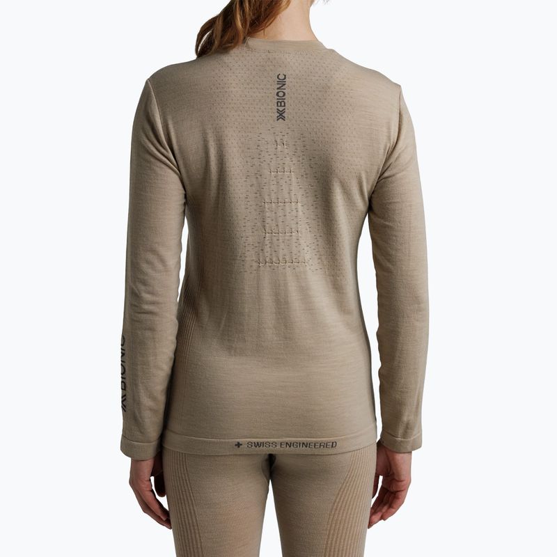 Longsleeve termoactiv pentru femei  X-Bionic Mightywool sand 3