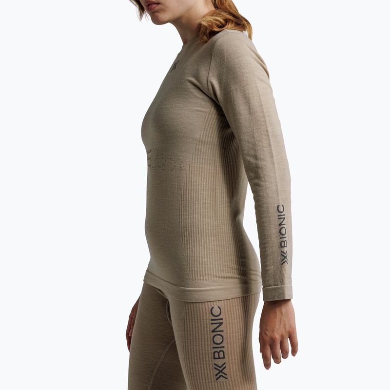 Longsleeve termoactiv pentru femei  X-Bionic Mightywool sand 6