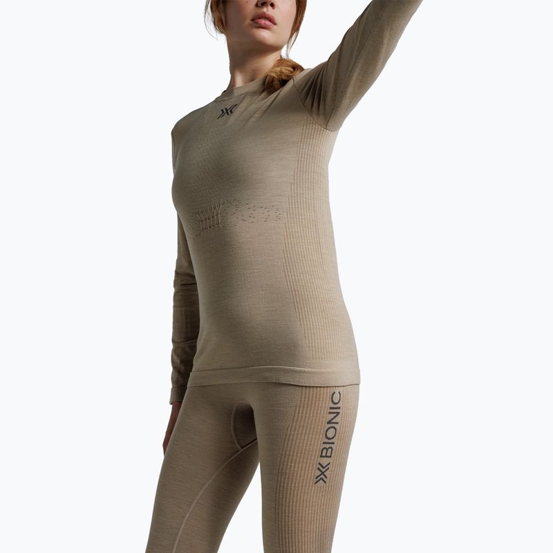 Longsleeve termoactiv pentru femei  X-Bionic Mightywool sand 7