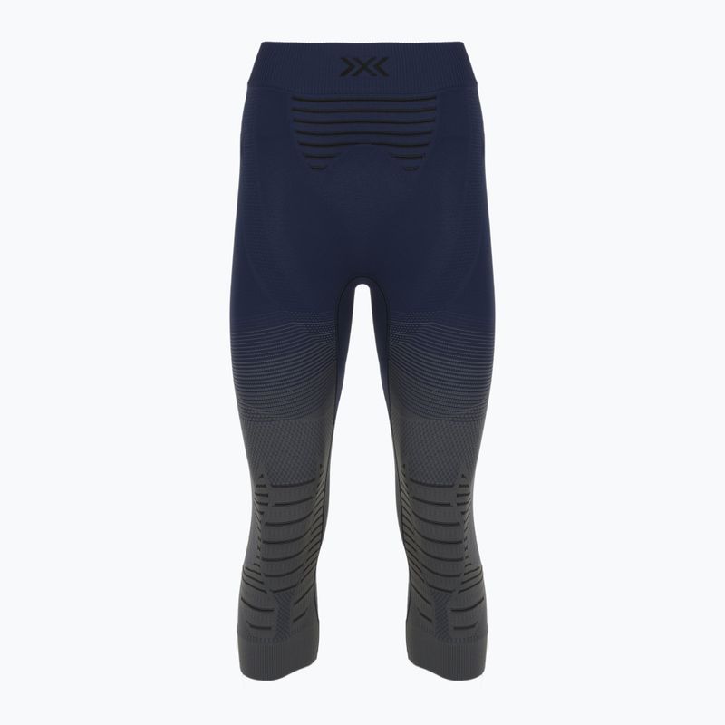 Pantaloni termoactivi pentru femei X-Bionic Invent Graphics 3/4 marine/grey/light grey 3