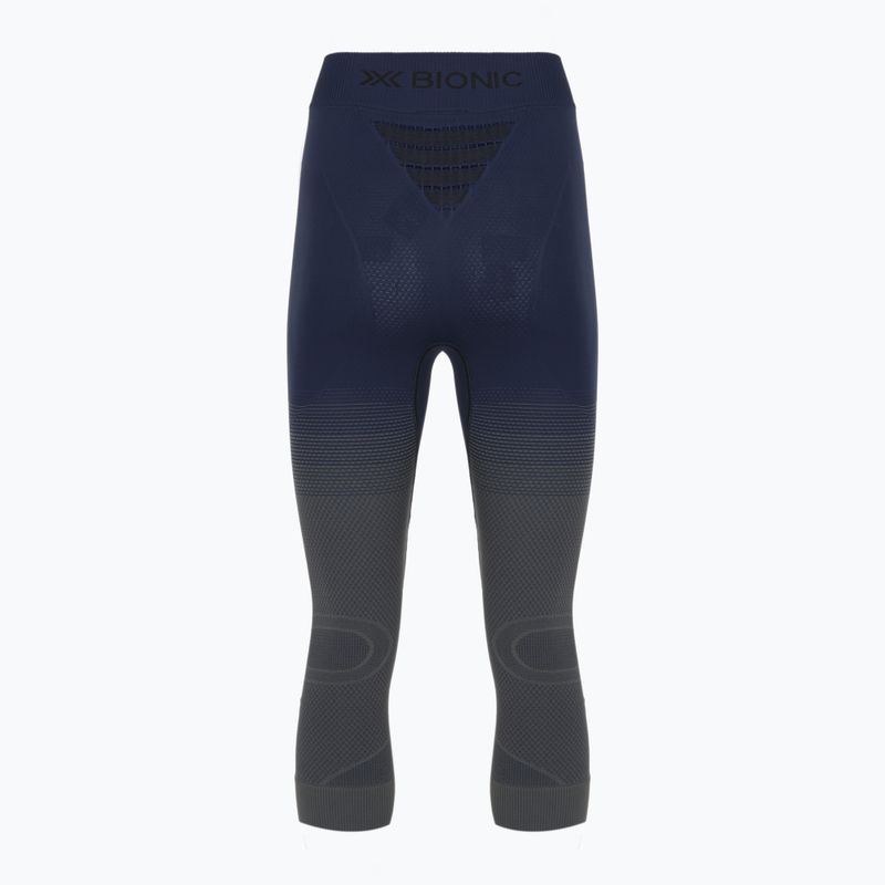 Pantaloni termoactivi pentru femei X-Bionic Invent Graphics 3/4 marine/grey/light grey 2