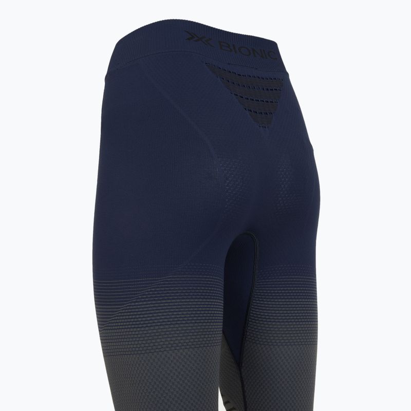 Pantaloni termoactivi pentru femei X-Bionic Invent Graphics 3/4 marine/grey/light grey 4