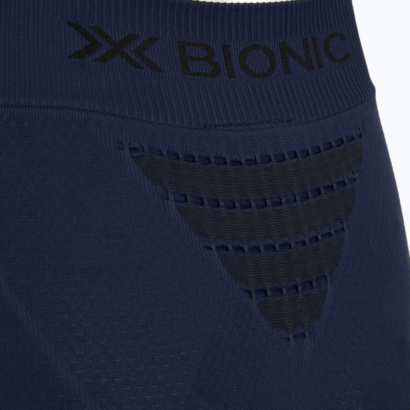 Pantaloni termoactivi pentru femei X-Bionic Invent Graphics 3/4 marine/grey/light grey 5