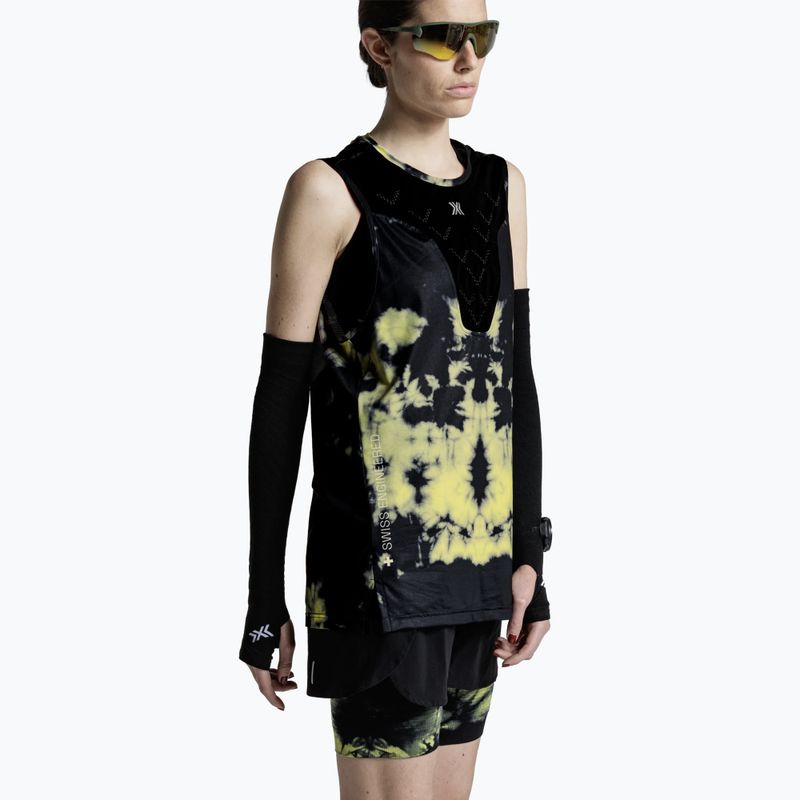 Tricou de alergare X-Bionic Corefusion Run Tank tie dye electric energy 4