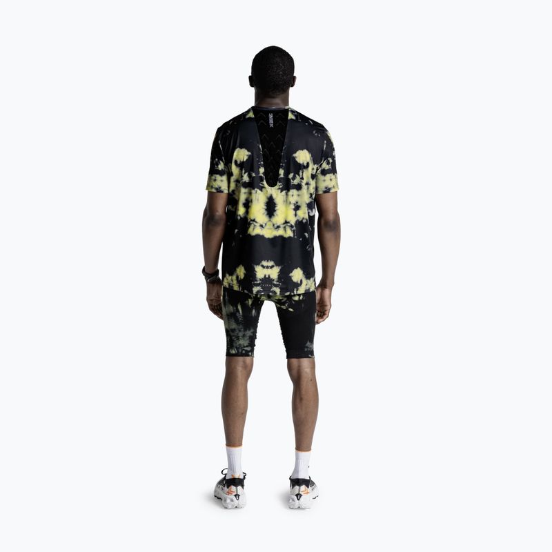 Tricou de alergare pentru bărbați X-Bionic Corefusion Run tie dye electric energy 3