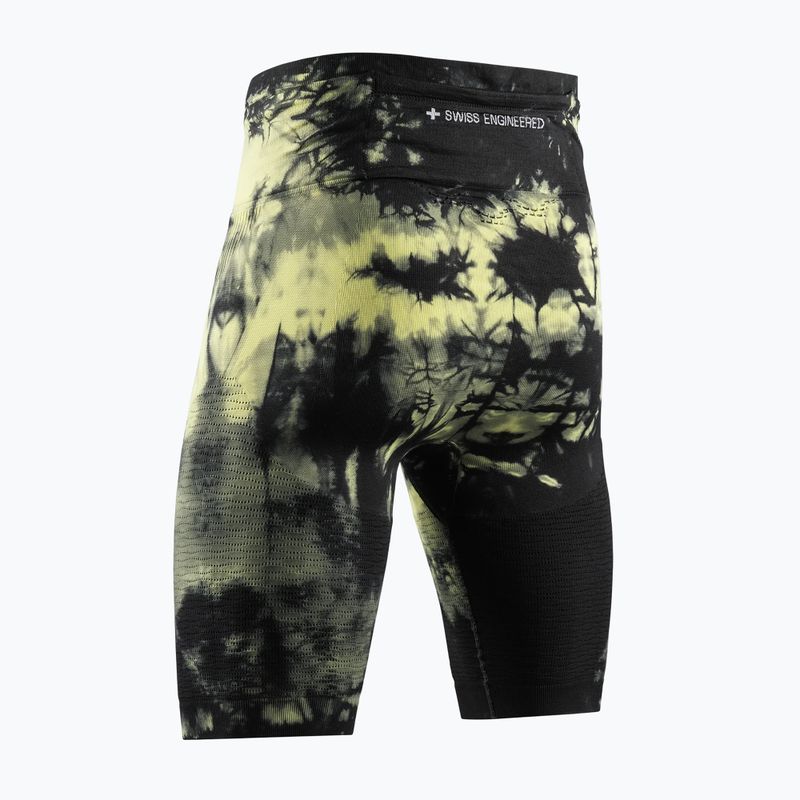 Pantaloni scurți de alergare pentru bărbați X-Bionic Efektor Tights tie dye electric energy 8