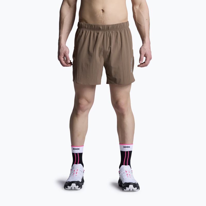 Pantaloni scurți de alergare pentru bărbați X-Bionic Corefusion Run Discover dark sand
