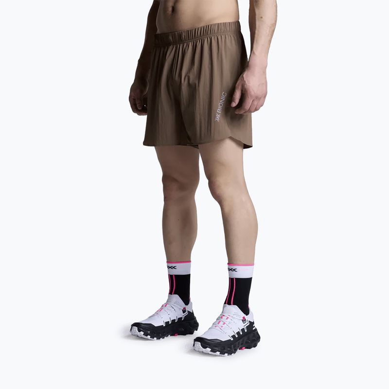 Pantaloni scurți de alergare pentru bărbați X-Bionic Corefusion Run Discover dark sand 3