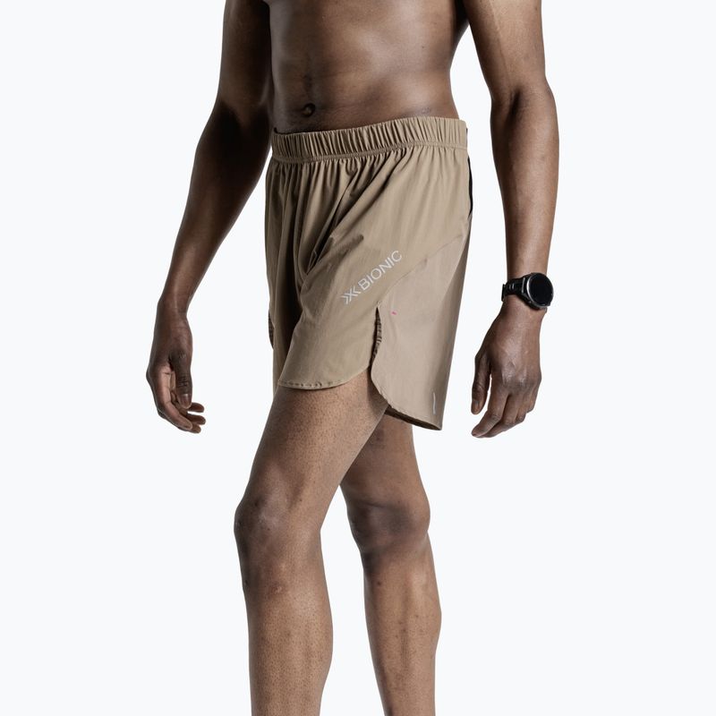 Pantaloni scurți de alergare pentru bărbați X-Bionic Corefusion Run Perform dark sand 4