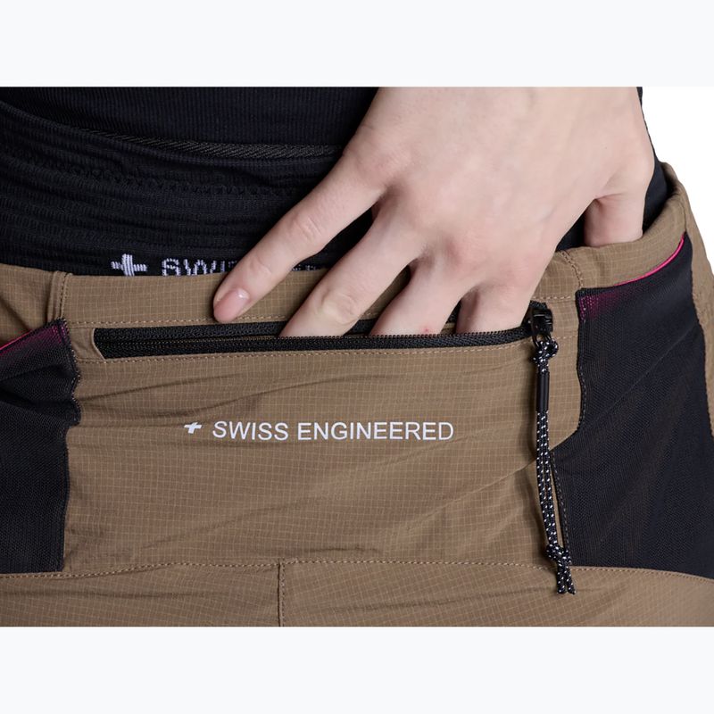 Pantaloni scurți de alergare X-Bionic Corefusion Run Perform dark sand 10