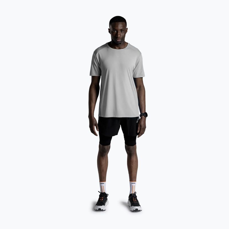 Tricou de alergare pentru bărbați X-Bionic Xceed Run Discover seal grey 2