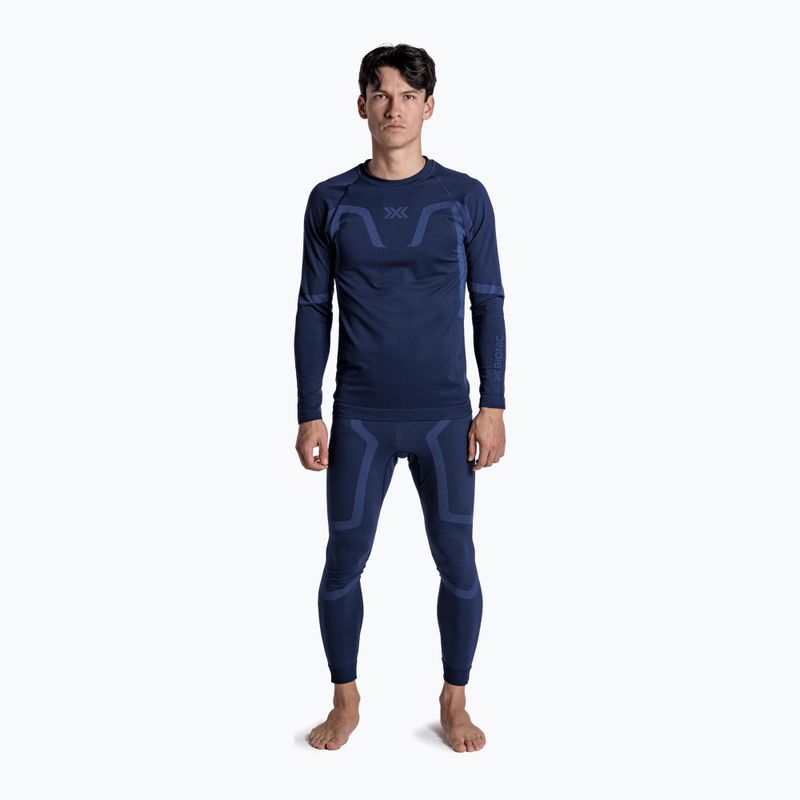 Bluză termoactivă pentru bărbați X-Bionic X-Ential Baselayer LS marine 2