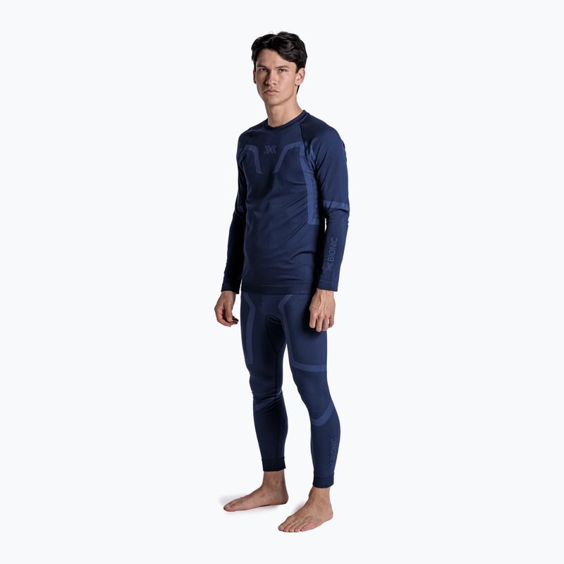 Bluză termoactivă pentru bărbați X-Bionic X-Ential Baselayer LS marine 5