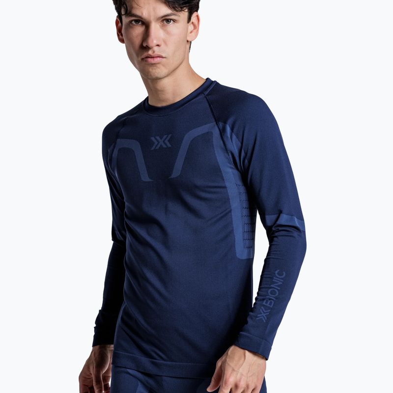 Bluză termoactivă pentru bărbați X-Bionic X-Ential Baselayer LS marine 6