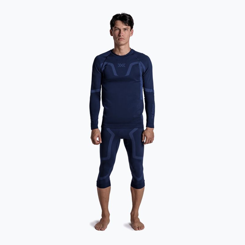 Colanți termoactivi pentru bărbați X-Bionic X-Ential 3/4 marine 2