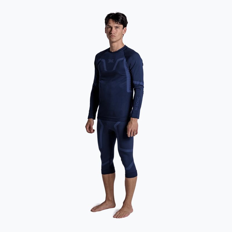 Colanți termoactivi pentru bărbați X-Bionic X-Ential 3/4 marine 5