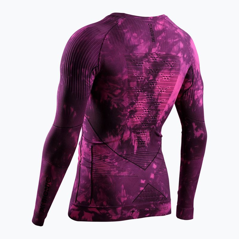 Bluză termoactivă X-Bionic Energy Accumulator Wild LS tiedye x black/fluo pink 2