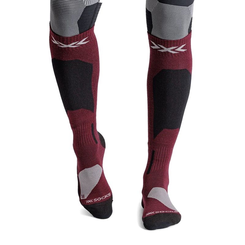 Șosete de schi X-Socks Ski Discover Merino Otc oxide red 2