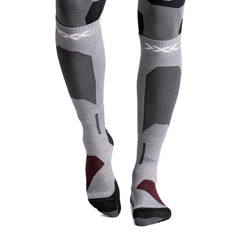 Șosete de schi X-Socks Ski Discover Merino Otc silver grey 2