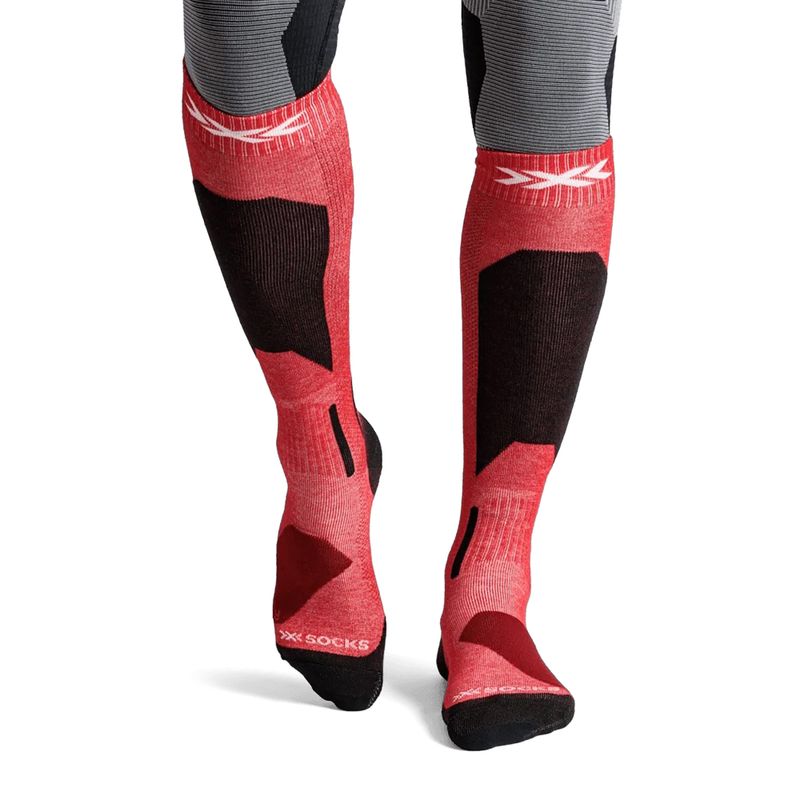 Șosete de schi X-Socks Ski Discover Otc hot red 2