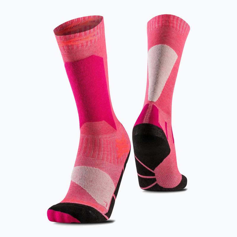 Șosete de schi pentru copii X-Socks Ski Discover Otc hot red