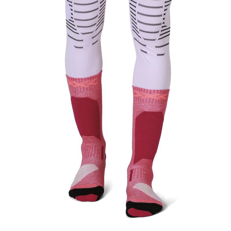 Șosete de schi pentru copii X-Socks Ski Discover Otc hot red 2