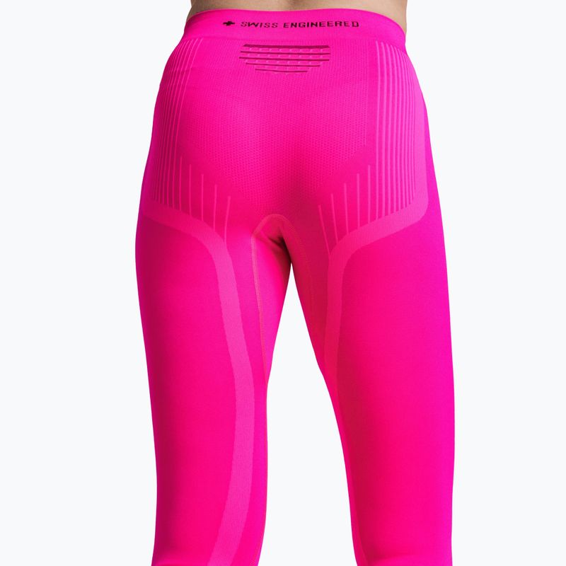 Pantaloni termoactivi pentru femei X-Bionic Invent Graphics fluo pink/x white 5