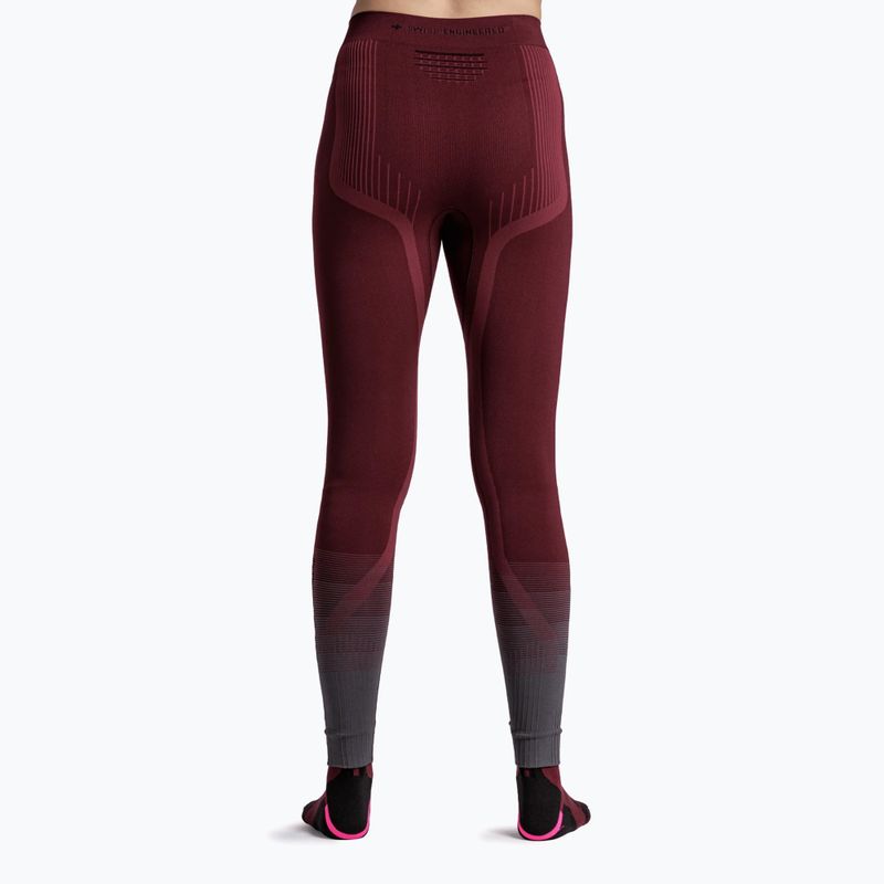 Pantaloni termoactivi pentru femei X-Bionic Invent Graphics oxide red/x black 2