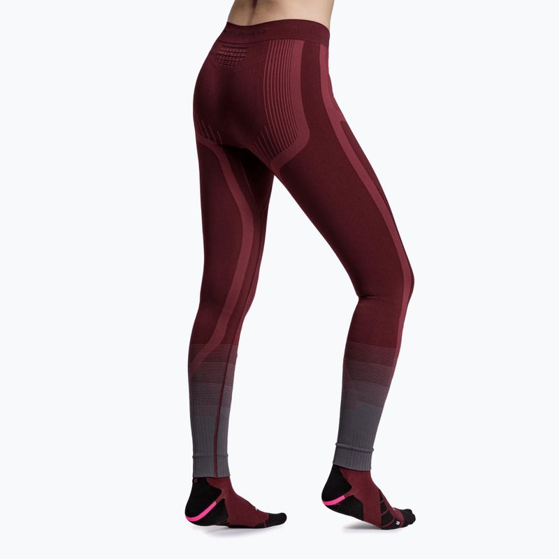 Pantaloni termoactivi pentru femei X-Bionic Invent Graphics oxide red/x black 4