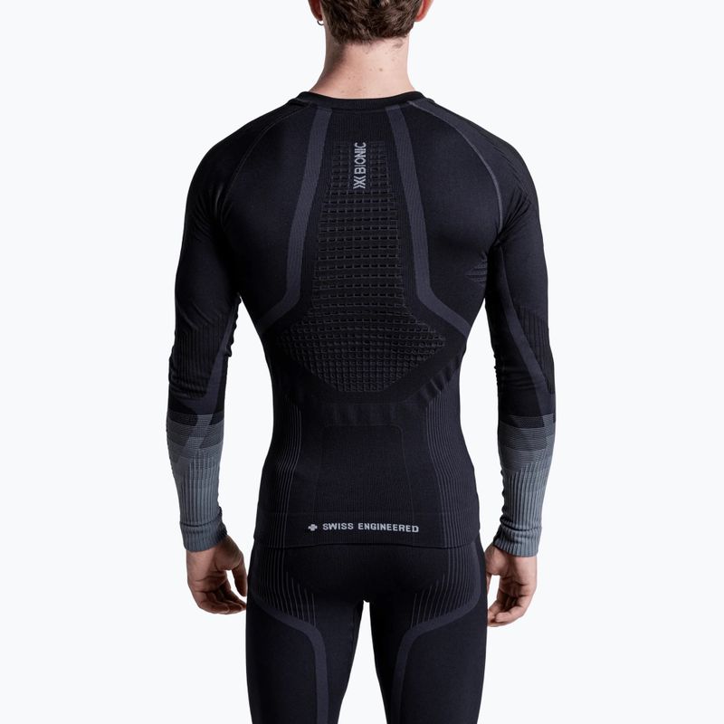 Bluză termoactivă pentru bărbați X-Bionic Invent Graphics LS x black/dark grey 3