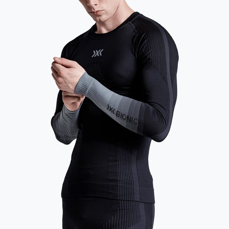 Bluză termoactivă pentru bărbați X-Bionic Invent Graphics LS x black/dark grey 5