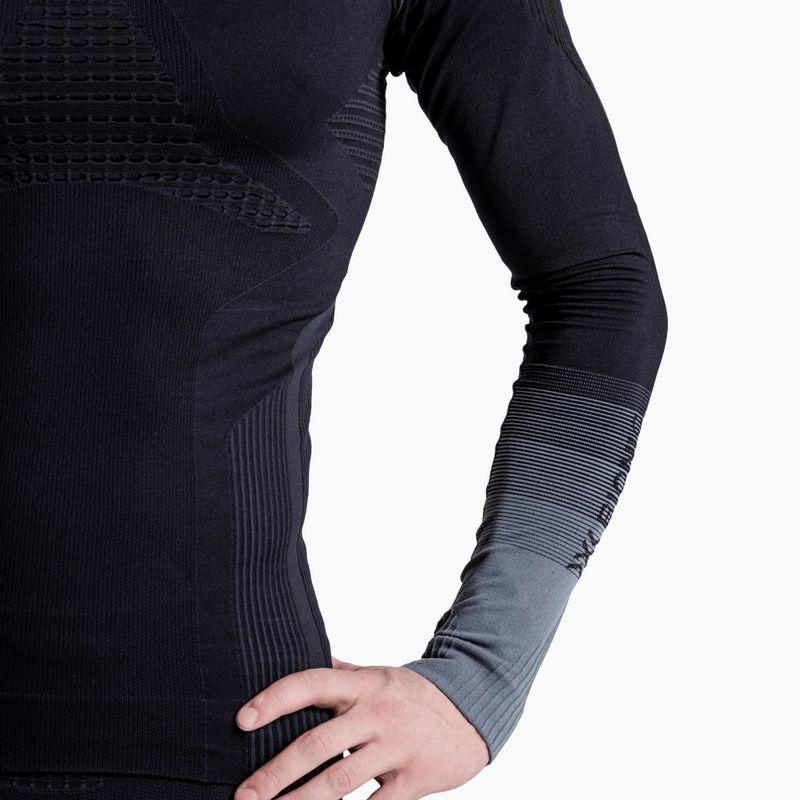 Bluză termoactivă pentru bărbați X-Bionic Invent Graphics LS x black/dark grey 8