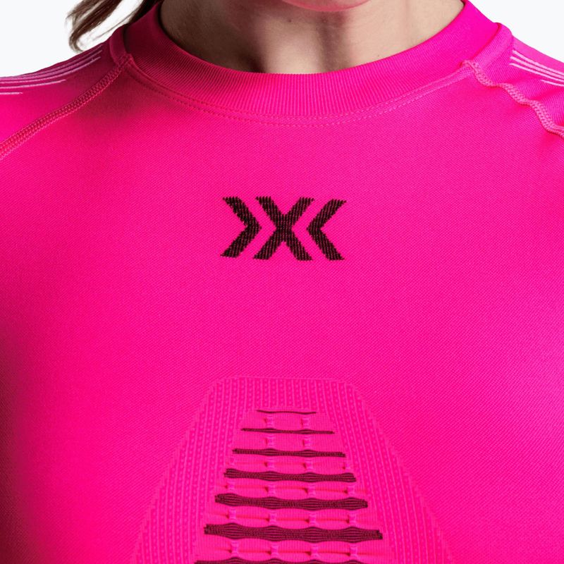 Bluză termoactivă pentru femei X-Bionic Invent Graphics LS fluo pink/x white 7