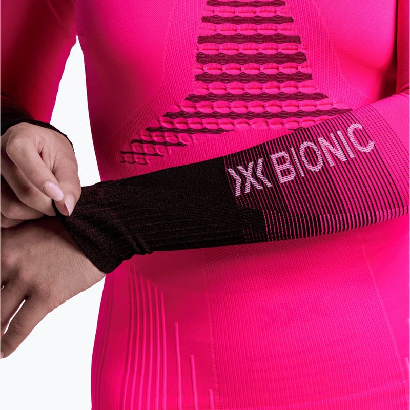 Bluză termoactivă pentru femei X-Bionic Invent Graphics LS fluo pink/x white 9
