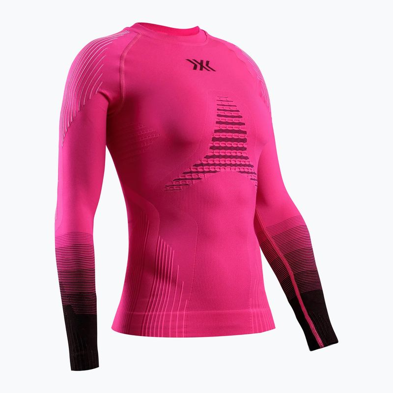 Bluză termoactivă pentru femei X-Bionic Invent Graphics LS fluo pink/x white 11