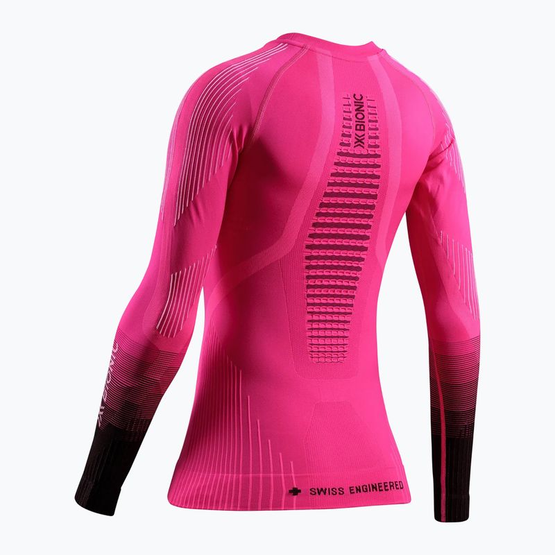 Bluză termoactivă pentru femei X-Bionic Invent Graphics LS fluo pink/x white 12