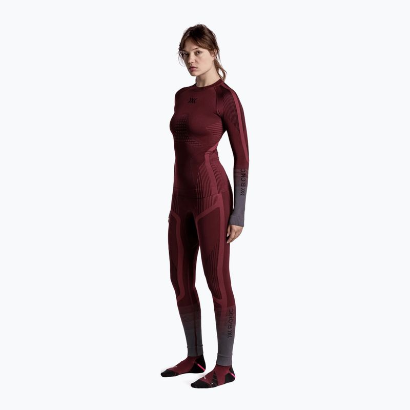 Bluză termoactivă pentru femei X-Bionic Invent Graphics LS oxide red/x black 2