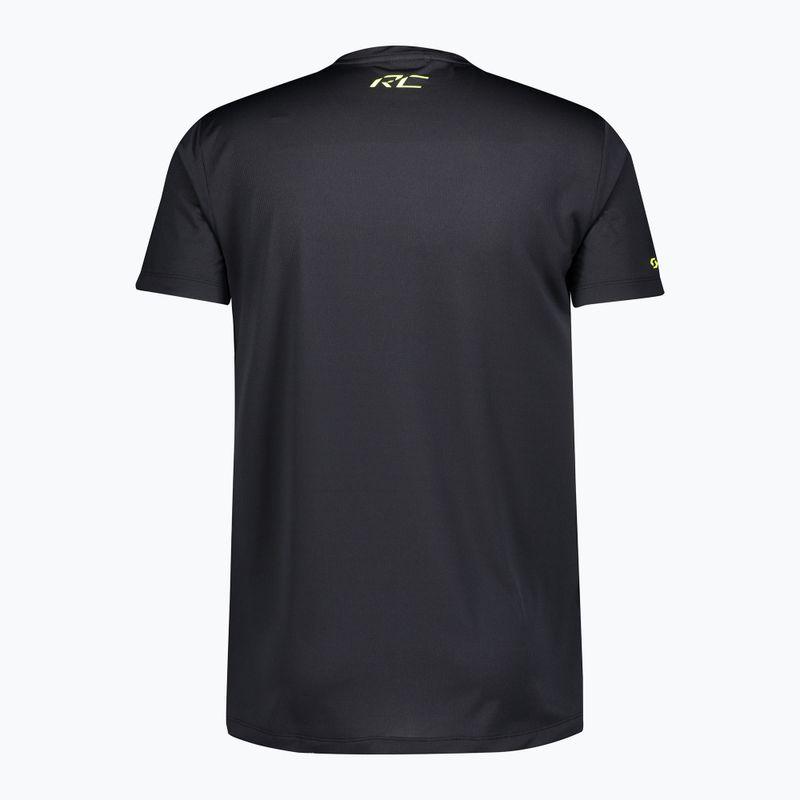 Tricou de alergare pentru bărbați SCOTT RC Run Team black/yellow 2