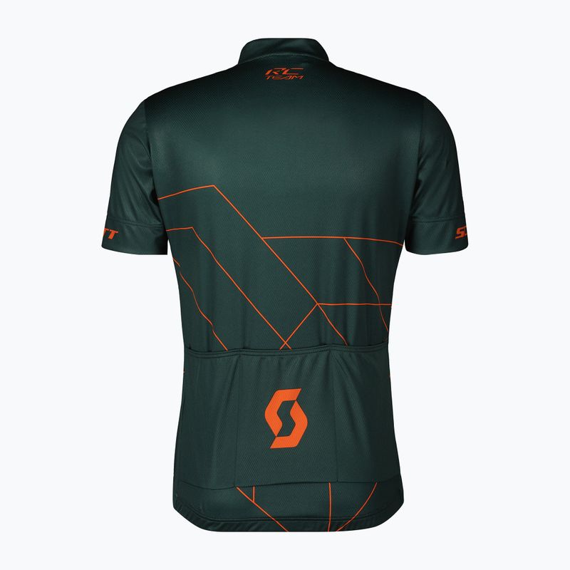 Tricou de ciclism pentru bărbați  SCOTT RC Team 20 aruba green/braze orange 2