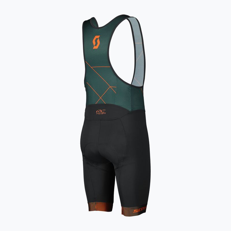 Pantaloni cu bretele SCOTT RC Team +++ pentru bărbați, verde Aruba/portocaliu 2