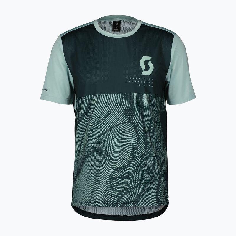 Tricou de ciclism pentru bărbați  SCOTT Trail Vertic aruba green/mineral green