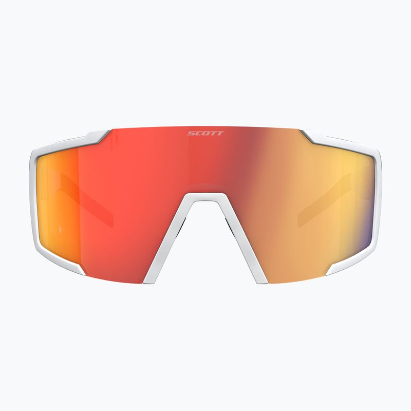 SCOTT Shield ochelari de soare alb mat/roșu cromat SCOTT Shield 2