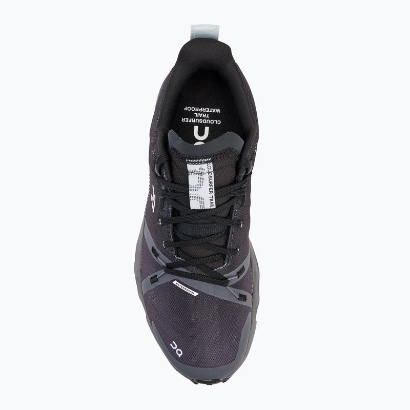 Încălțăminte de alergare pentru femei On Cloudsurfer Trail Waterproof black/eclipse 5