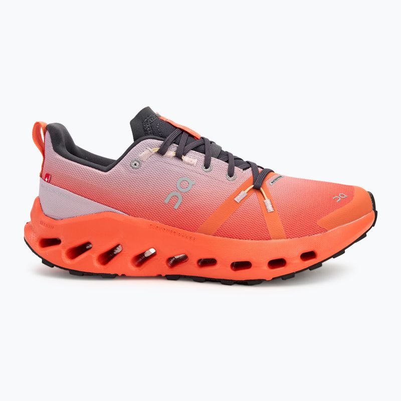 Încălțăminte de alergare pentru femei On Running Cloudsurfer Trail Waterproof mauve/flame 2