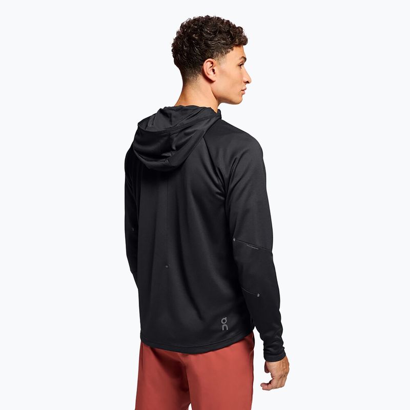 Bluză de alergare pentru bărbați On Climate Zip Hoodie black 3